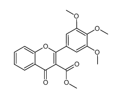 3-(methoxycarbonyl)-2-(3,4,5-trimethoxyphenyl)-4H-benzopyran-4-one Structure