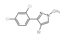 4-BROMO-3-(2,4-DICHLOROPHENYL)-1-METHYL-1H-PYRAZOLE structure