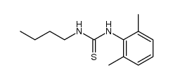 1-butyl-3-(2,6-dimethylphenyl)thiourea Structure