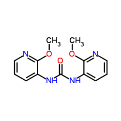 1,3-bis(2-Methoxypyridin-3-yl)urea Structure