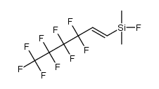 fluorodimethyl(3,3,4,4,5,5,6,6,6-nonafluorohex-1-en-1-yl)silane结构式