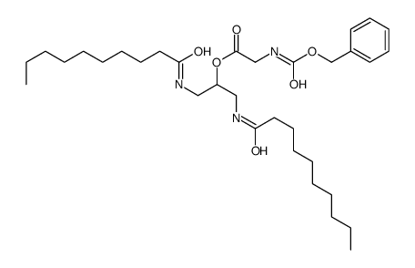 1,3-bis(decanoylamino)propan-2-yl 2-(phenylmethoxycarbonylamino)acetate Structure