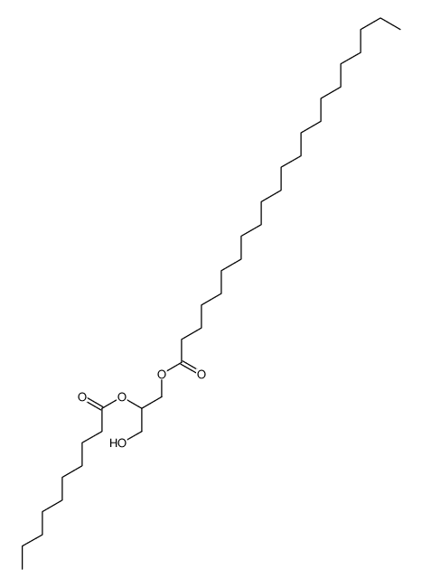 (2-decanoyloxy-3-hydroxypropyl) docosanoate Structure