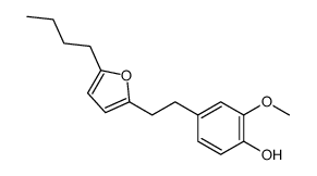 4-[2-(5-butylfuran-2-yl)ethyl]-2-methoxyphenol Structure