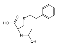 (2R)-2-acetamido-3-(2-phenylethylsulfanyl)propanoic acid Structure