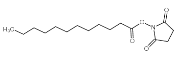 lauric acid n-hydroxy-succinimide ester Structure