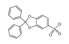 2,2-diphenylbenzo[1,3]dioxole-5-sulfonyl chloride结构式