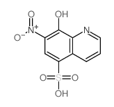 8-hydroxy-7-nitro-quinoline-5-sulfonic acid结构式