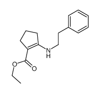 ethyl 2-(2-phenylethylamino)cyclopentene-1-carboxylate Structure