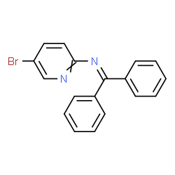 5-Bromo-N-(diphenylmethylene)-2-pyridinamine结构式