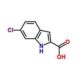 6-氯吲哚-2-羧酸结构式