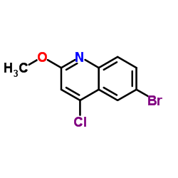 6-Bromo-4-chloro-2-methoxyquinoline Structure