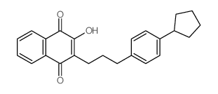 3-[3-(4-cyclopentylphenyl)propyl]-4-hydroxynaphthalene-1,2-dione Structure