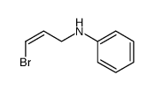 (3-Bromoprop-2-enyl)phenylamine结构式