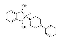 2-methyl-2-(4-phenylpiperazin-1-yl)-1,3-dihydroindene-1,3-diol Structure