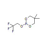 5,5-二甲基-2-(2,2,2-三氟乙氧基)-1,3,2-二氧磷杂环己烷结构式