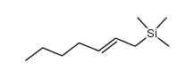 (E)-1-(trimethylsilyl)-hept-2-ene Structure