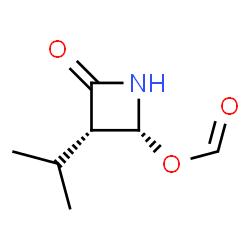 2-Azetidinone,4-(formyloxy)-3-(1-methylethyl)-,cis-(9CI) picture