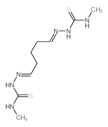 Glutaraldehyde, bis (4-methyl-3-thiosemicarbazone) structure