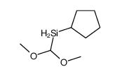 cyclopentyl(dimethoxymethyl)silane Structure