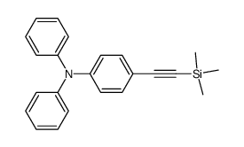 N,N-diphenyl-4-((trimethylsilyl)ethynyl)aniline Structure