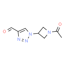 1-(1-Acetylazetidin-3-yl)-1H-1,2,3-triazole-4-carbaldehyde structure