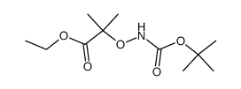 N-Boc-2-aminooxy-2-methylpropionic acid ethyl ester Structure