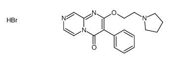 3-phenyl-2-(2-pyrrolidin-1-ylethoxy)pyrazino[1,2-a]pyrimidin-4-one,hydrobromide结构式