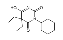 1-cyclohexyl-5,5-diethylbarbituric acid structure