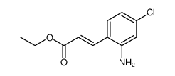 3-(4-chloro-2-aminophenyl)acrylic acid ethyl ester Structure