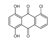 5-chloro-1,4-dihydroxyanthracene-9,10-dione Structure