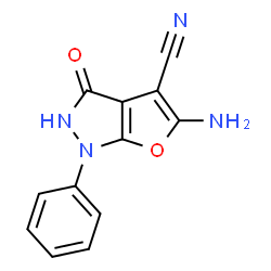 1H-Furo[2,3-c]pyrazole-4-carbonitrile,5-amino-2,3-dihydro-3-oxo-1-phenyl- picture