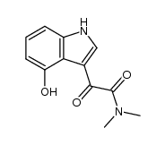 2-(4-hydroxy-indol-3-yl)-N,N-dimethyl-2-oxo-acetamide结构式