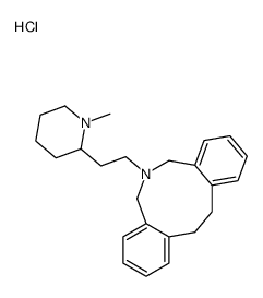 6-[2-(1-methylpiperidin-2-yl)ethyl]-5,7,12,13-tetrahydrobenzo[d][2]benzazonine,hydrochloride结构式