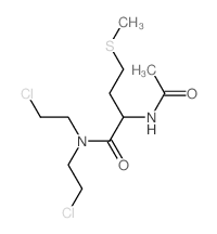 Butanamide,2-(acetylamino)-N,N-bis(2-chloroethyl)-4-(methylthio)-结构式