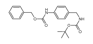 benzyl 4-{[(tert-butoxycarbonyl)amino]methyl}phenylcarbamate Structure