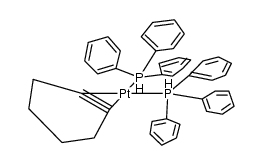 [Pt(η(2)-C6H8)(PPh3)2]结构式