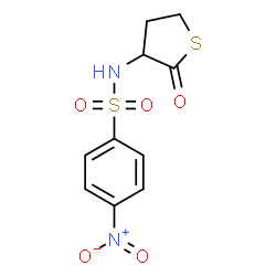 4-nitro-N-(2-oxotetrahydrothiophen-3-yl)benzenesulfonamide structure