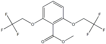 2,6-Bis-(2,2,2-trifluoro-ethoxy)-benzoic acid methyl ester结构式