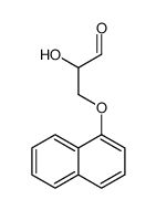 2-hydroxy-3-naphthalen-1-yloxypropanal结构式