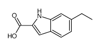 6-ethyl-1H-indole-2-carboxylic acid结构式