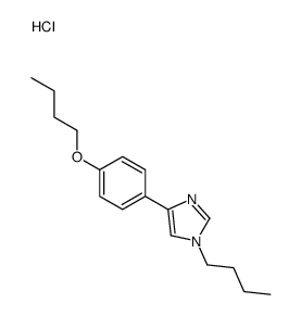 4-(4-butoxyphenyl)-1-butylimidazole,hydrochloride Structure