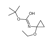 tert-butyl N-(1-ethoxycyclopropyl)carbamate Structure