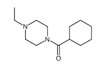 Cyclohexyl(4-ethyl-1-piperazinyl)methanone Structure