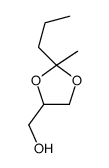 (2-methyl-2-propyl-1,3-dioxolan-4-yl)methanol Structure