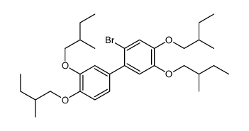 1-[3,4-bis(2-methylbutoxy)phenyl]-2-bromo-4,5-bis(2-methylbutoxy)benzene结构式