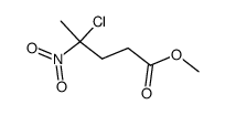 4-chloro-4-nitro-valeric acid methyl ester Structure