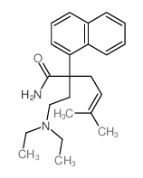 2-(2-diethylaminoethyl)-5-methyl-2-naphthalen-1-yl-hex-4-enamide结构式