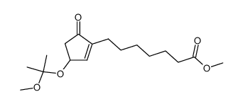 (dl)-2-(6-carbomethoxy-hexyl)-4-(2'-methoxyprop-2'-oxy)-1-oxo-cyclopent-2-ene Structure