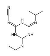 [4-(ethylamino)-6-(propan-2-ylamino)-1,3,5-triazin-2-yl]cyanamide结构式